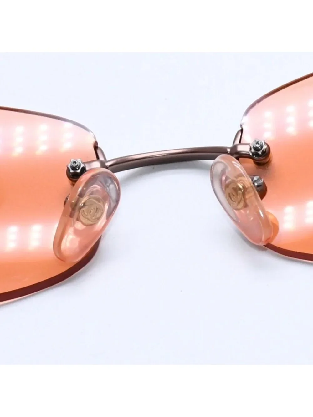 Chanel Rimless Sunglasses Eyewear 4002 CC Logo